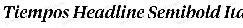 Tiempos Headline Semibold Italic字体转换